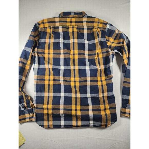 J.Crew Mens Slim Fit Plaid Button Down Shirt Quality Woven Cotton Size Medium - Picture 10 of 10